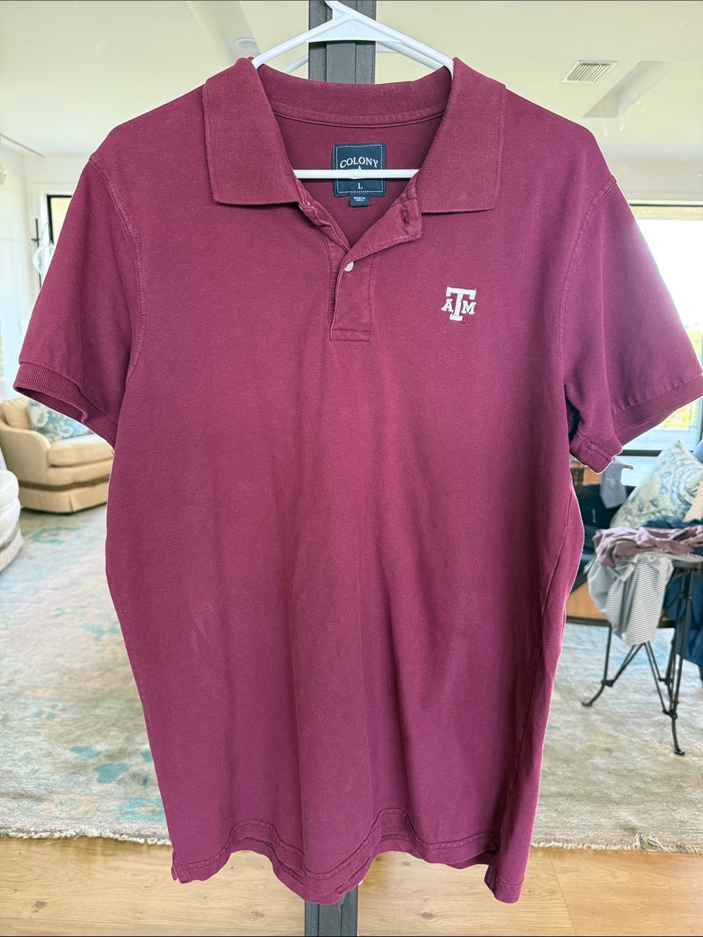 Men’s Vintage Texas A&M Maroon Polo Shirt